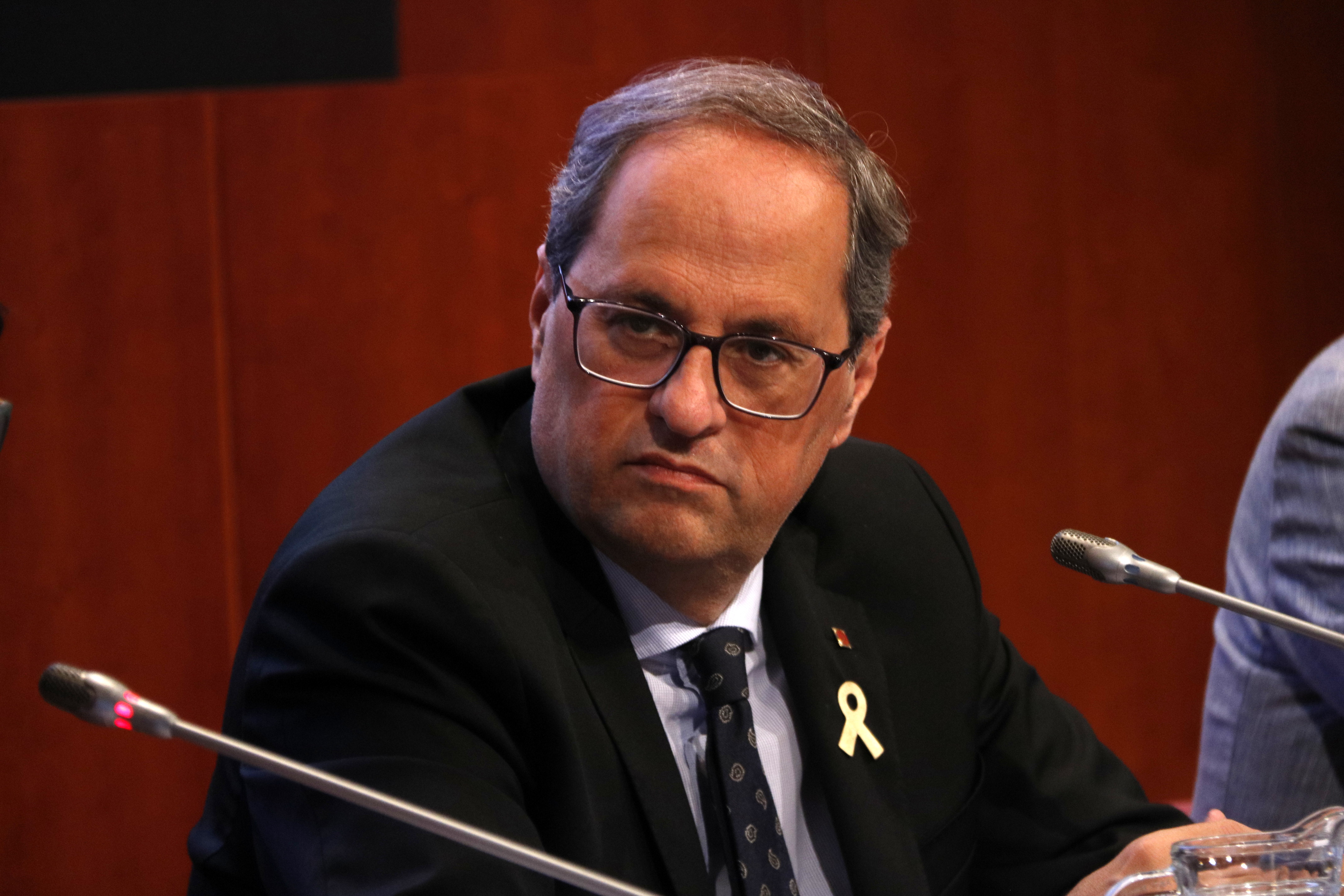 President Quim Torra at an event on May 31 (Guillem Roset/ACN)